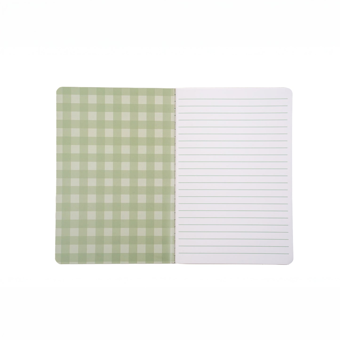Inside of green duck notebook
