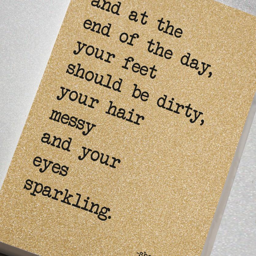 Eyes Sparkling Glitter A5 Notebook
