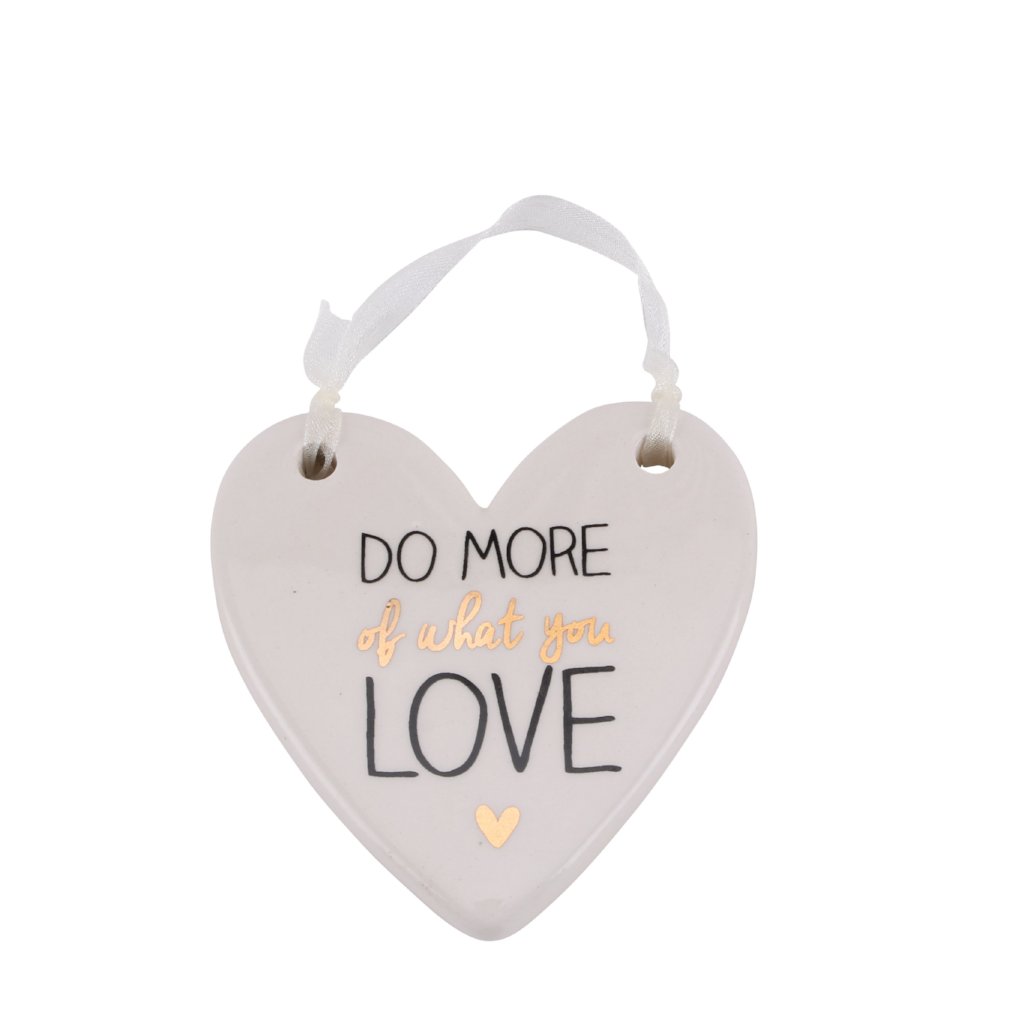 Pretty little ceramic hearts with choice of phrases