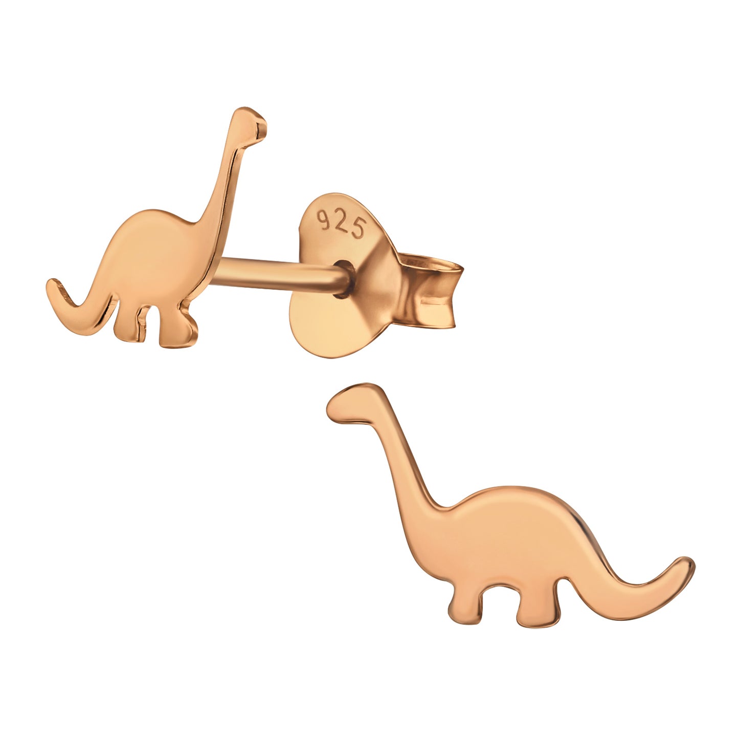 Dinosaur Sterling Silver Earrings - choice of colours