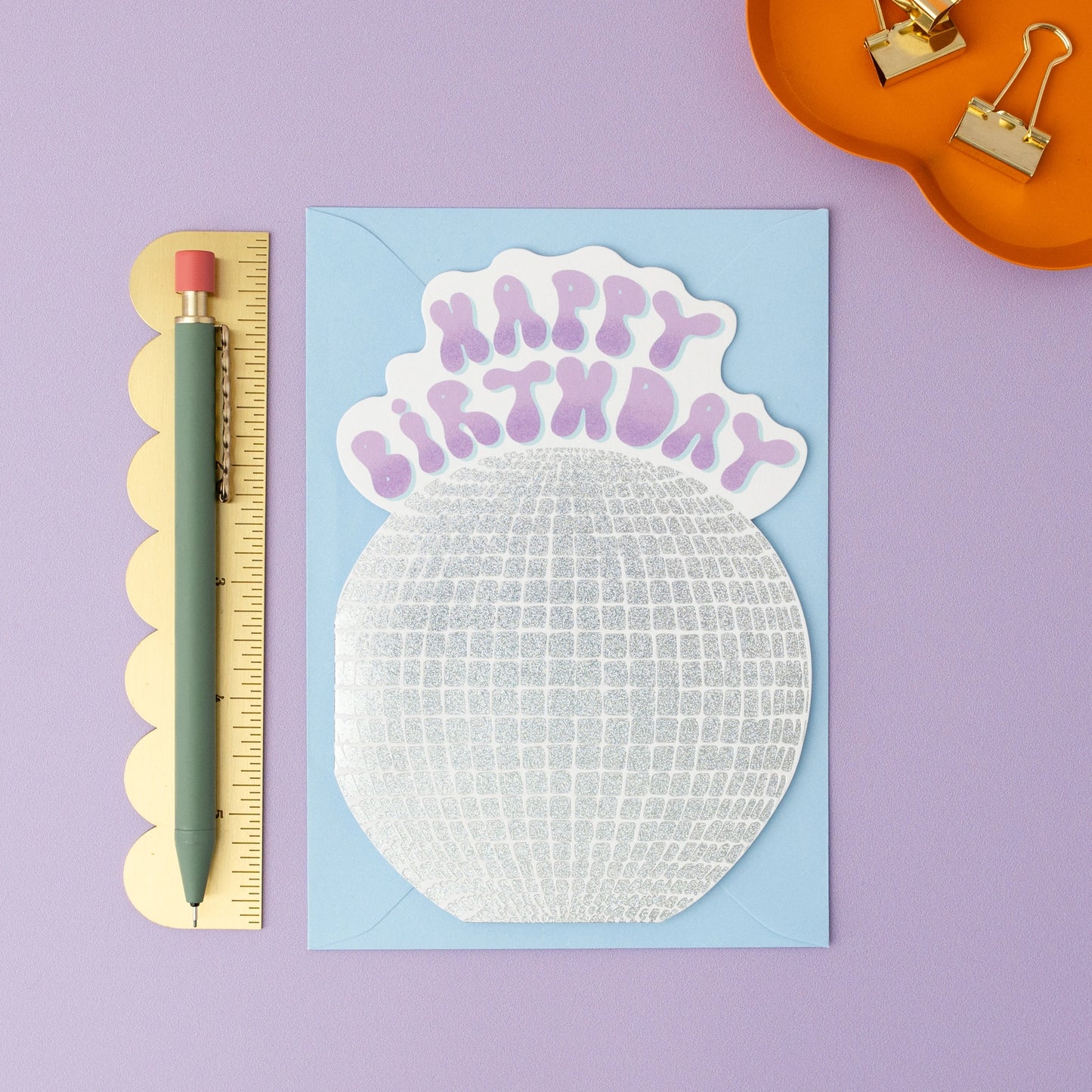Mirror Ball Sparkly Birthday Card
