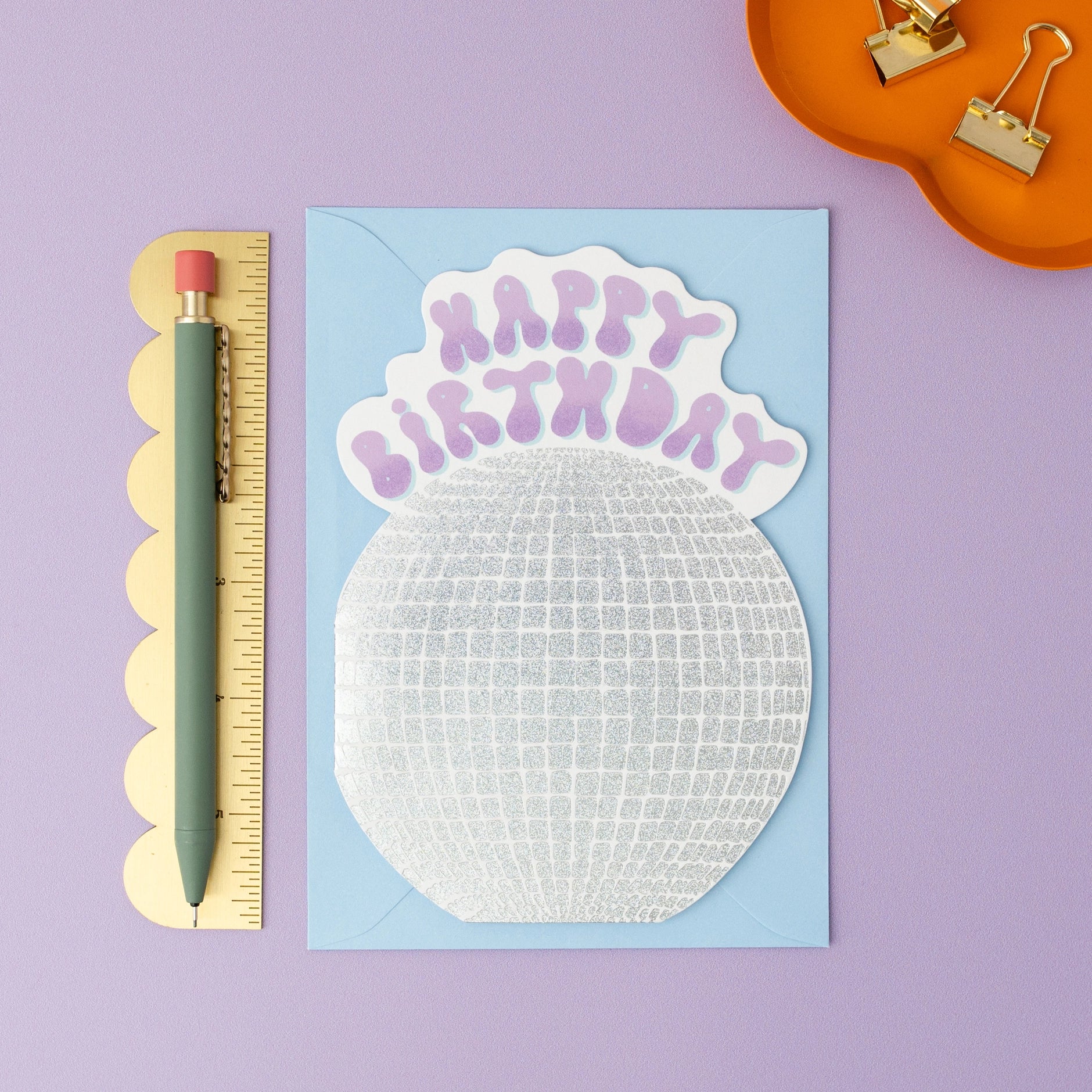 Mirror Ball Sparkly Birthday Card