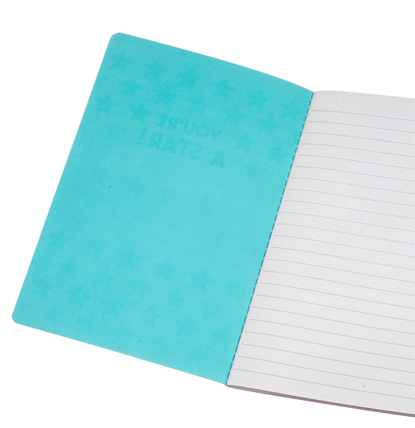Inside of you're a star notebook with lined paper