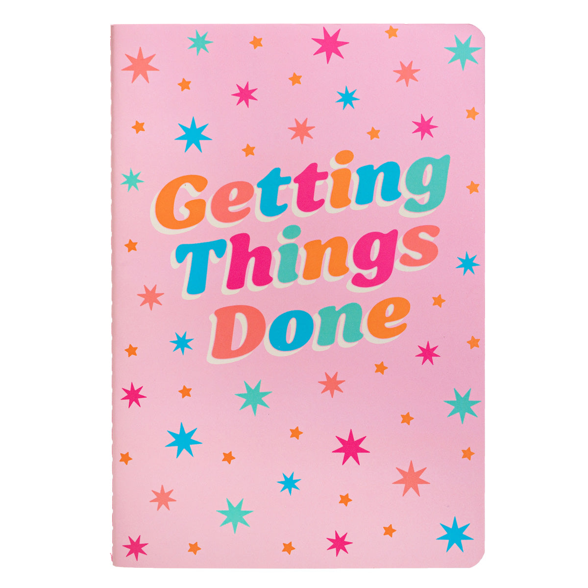 Getting Things Done pink positivity notebook