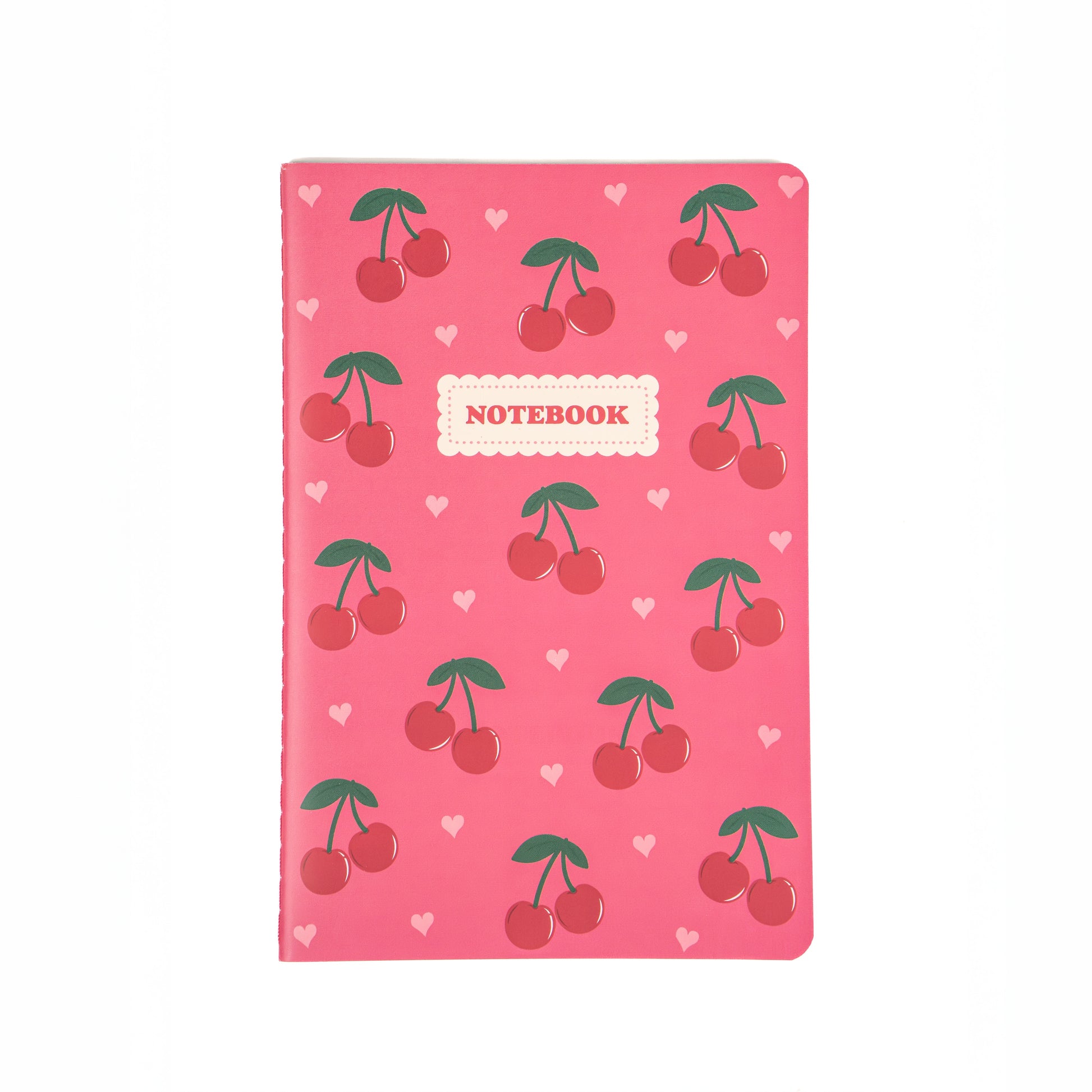 Cherry printed notebook