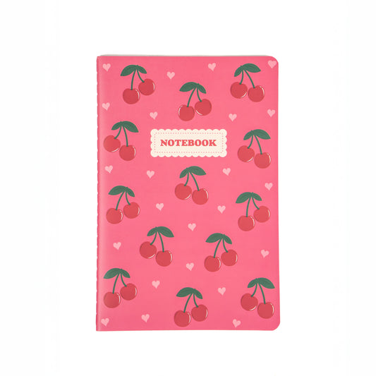 Cherry printed notebook