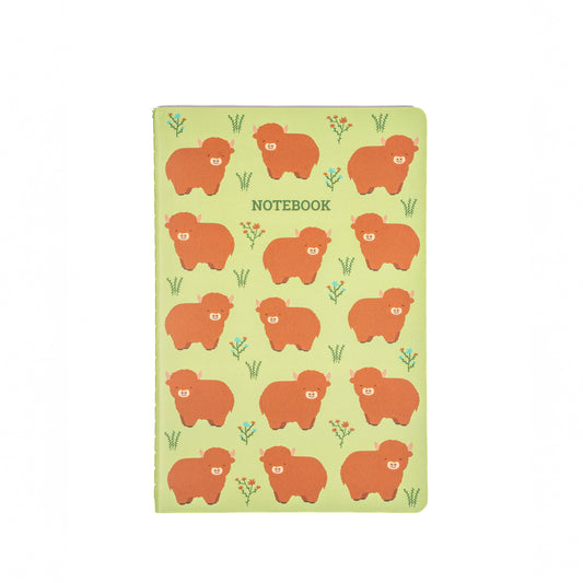 Highland Cow print notebook