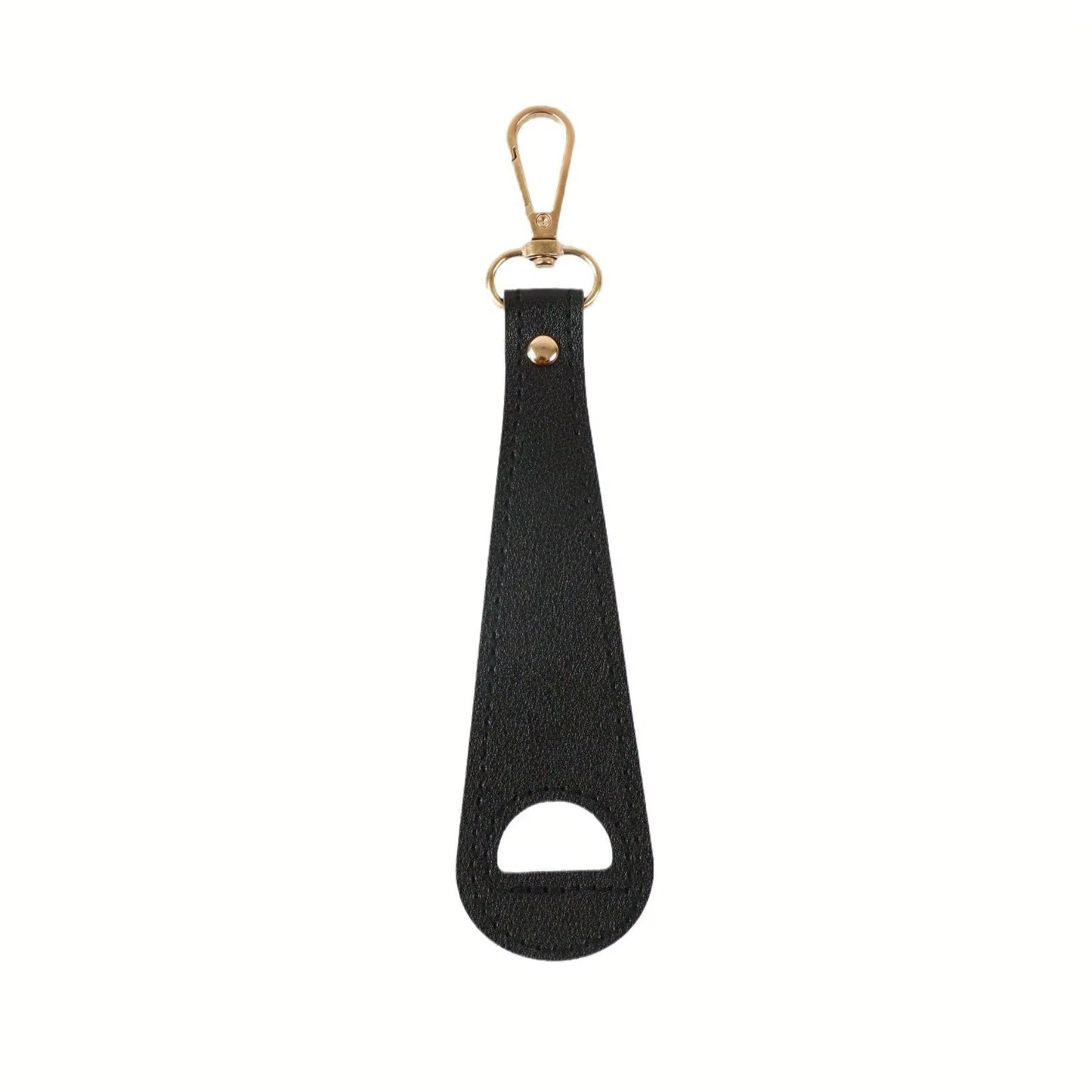 Black PU leather baseball hat cap bag clip