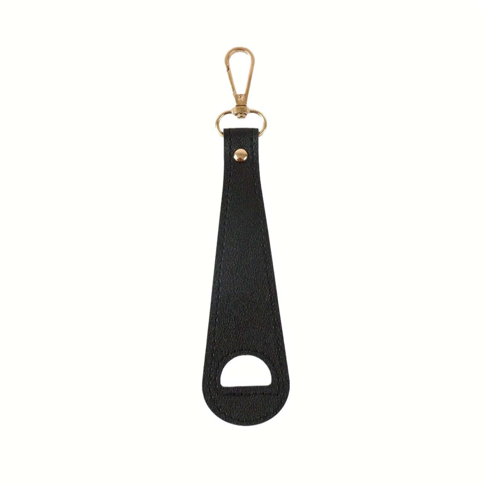 Black PU leather baseball hat cap bag clip