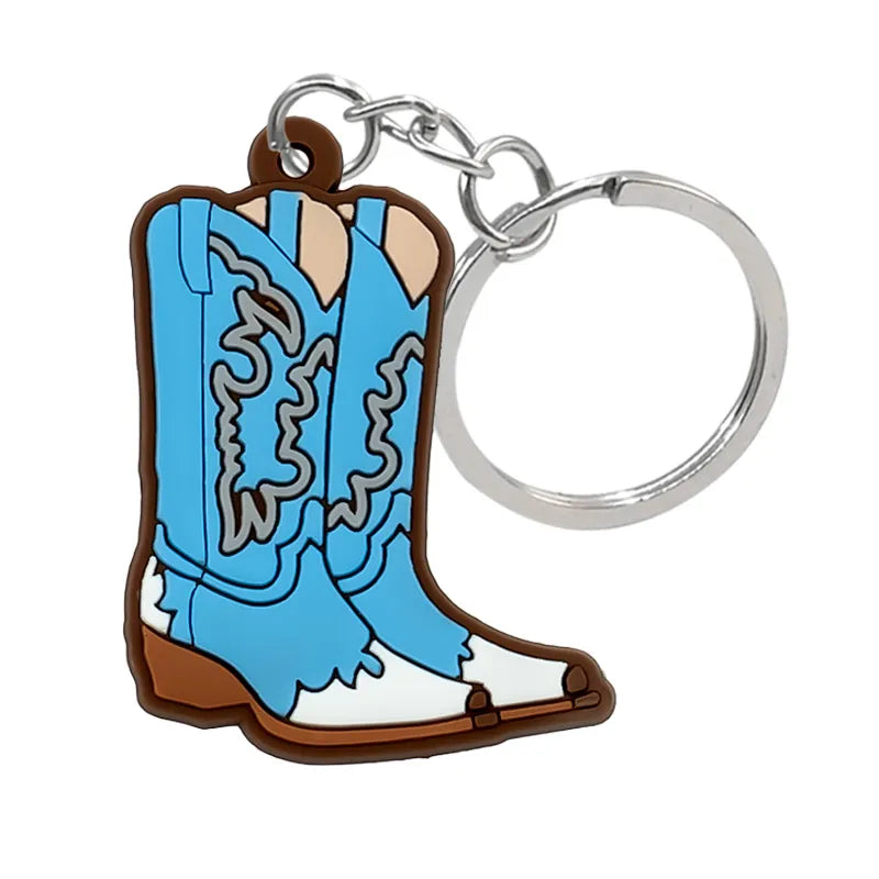 Cowboy Boots Keyring - choice of designs