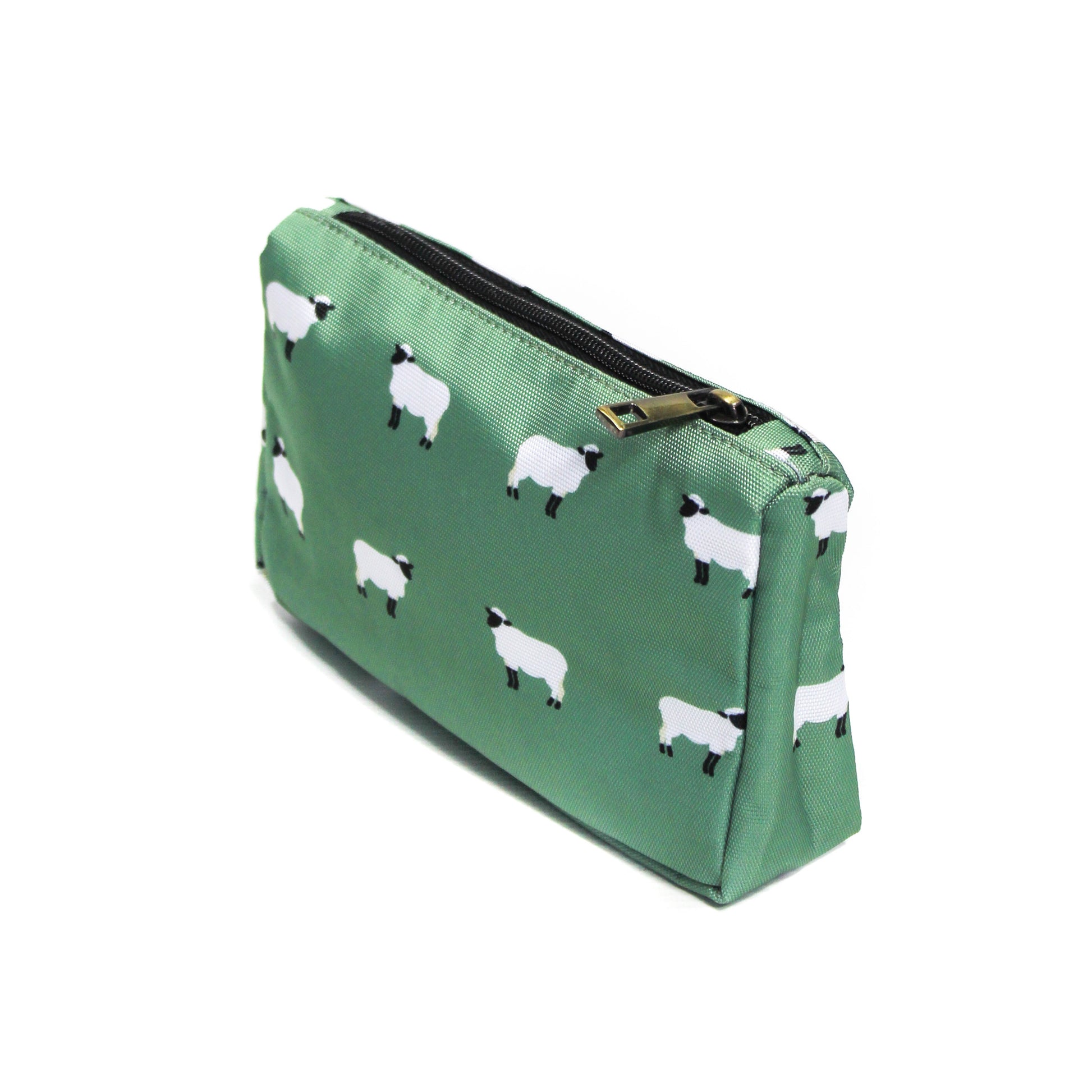 Green lamb make up bag