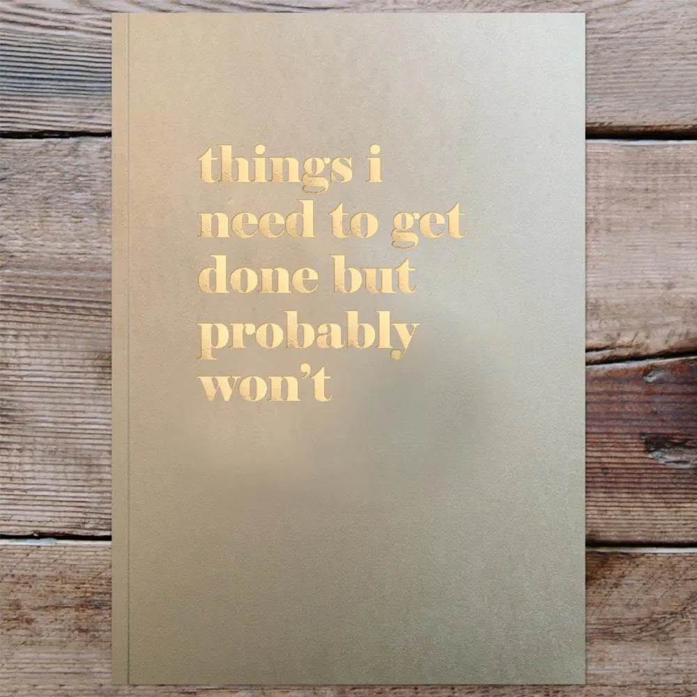 Things I need to get done but probably won't notebook