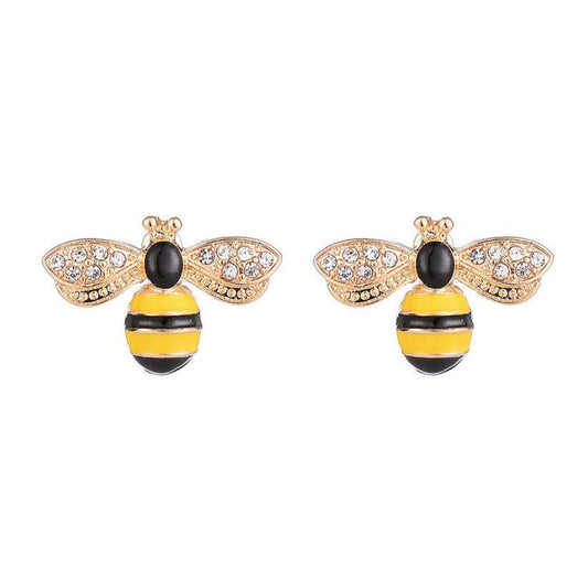 Beautiful busy bee statement earrings