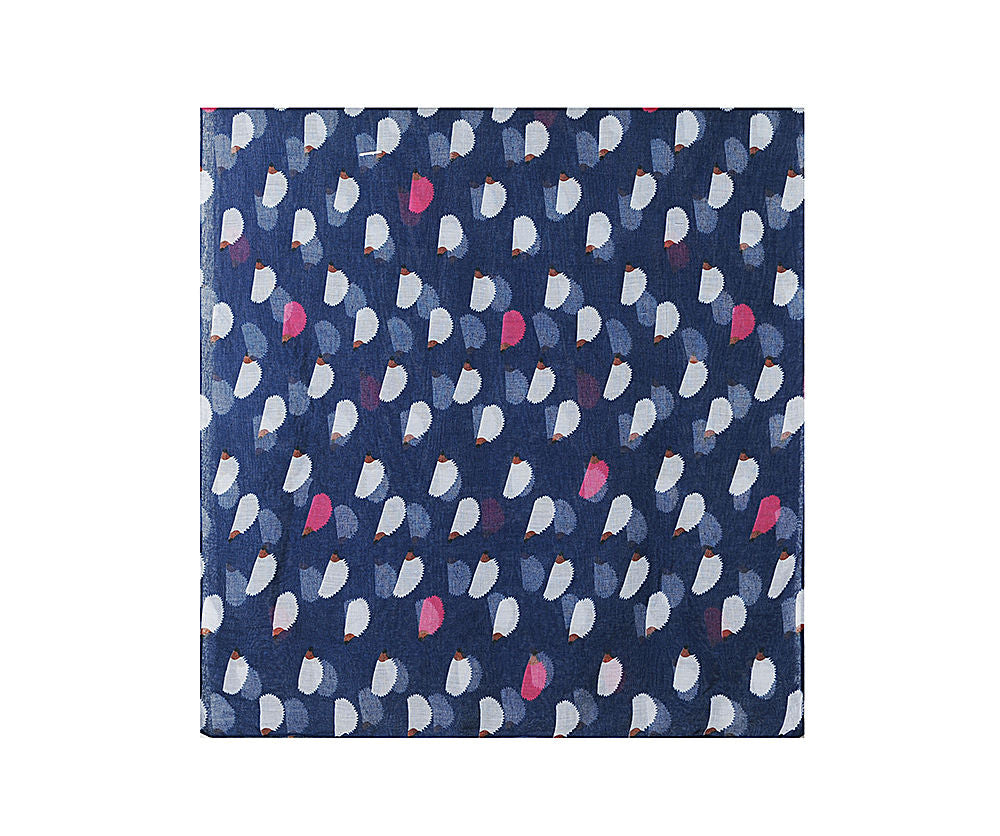 Navy hedgehog print