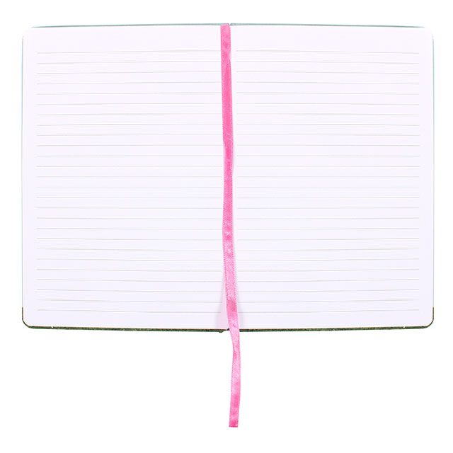 A5 hard cover notebook in blue with fairy design and slogan: Dreams and Wishes