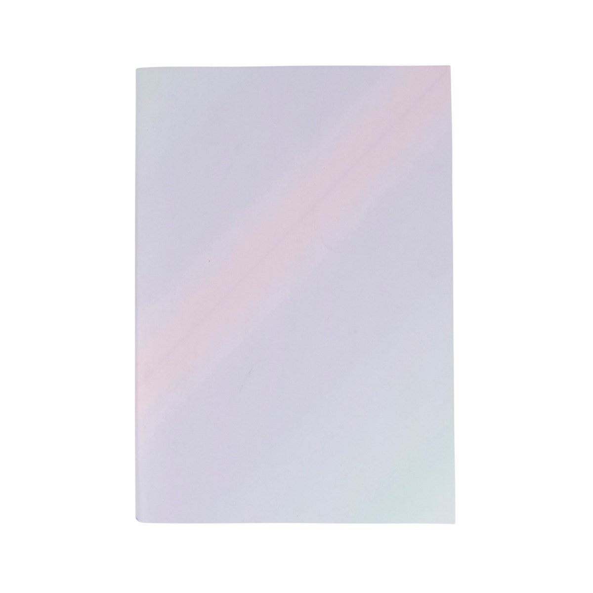 Pretty lilac / blue ombre notebook with shell print and mermaid slogan: Be a mermaid and make waves 