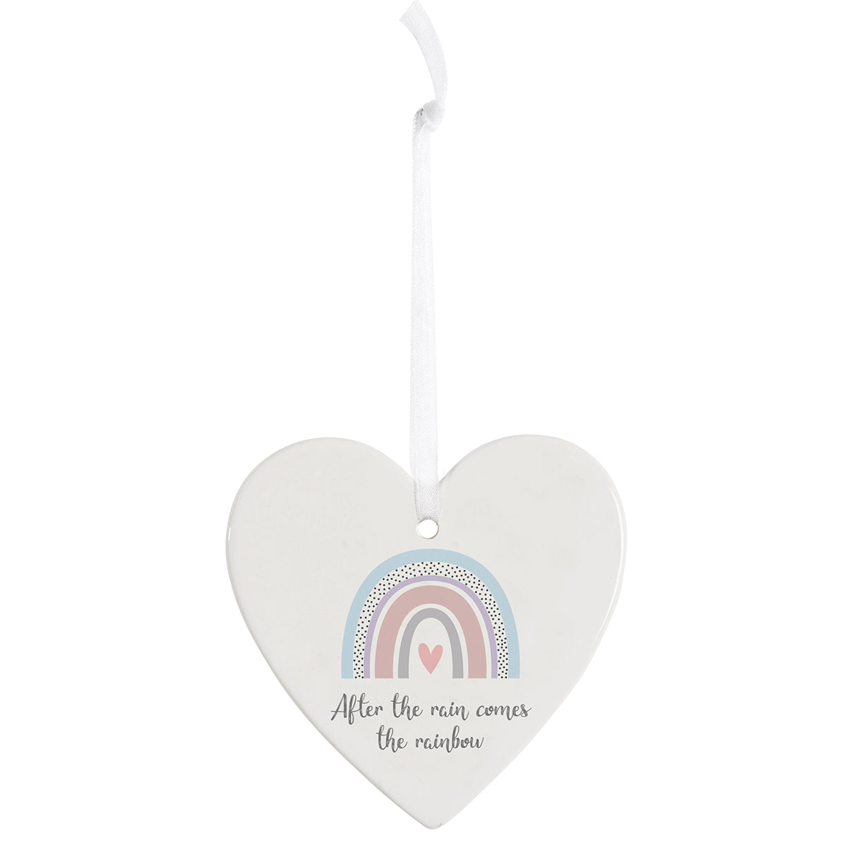 Ceramic with pastel rainbow design