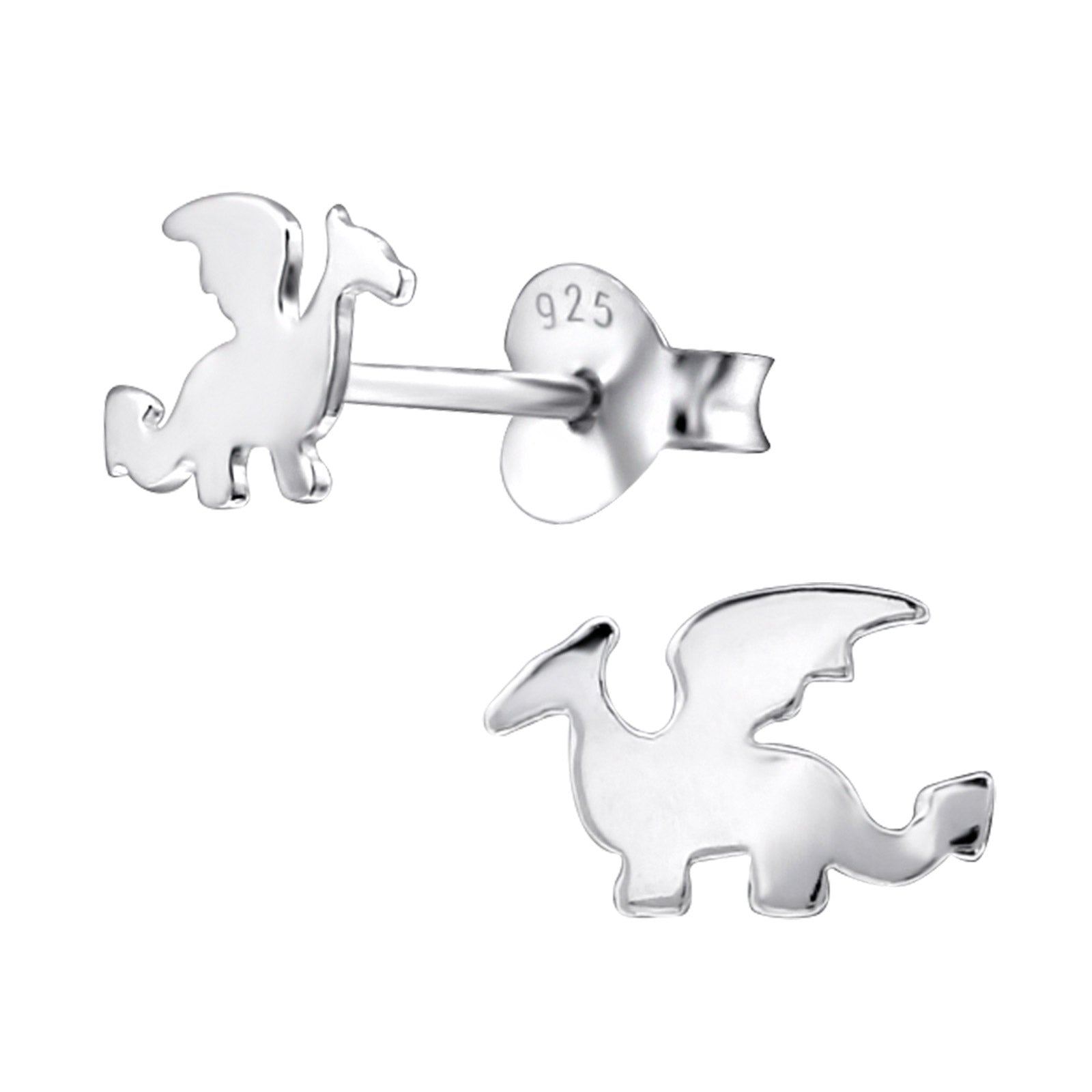 Dragon Sterling Silver Earrings