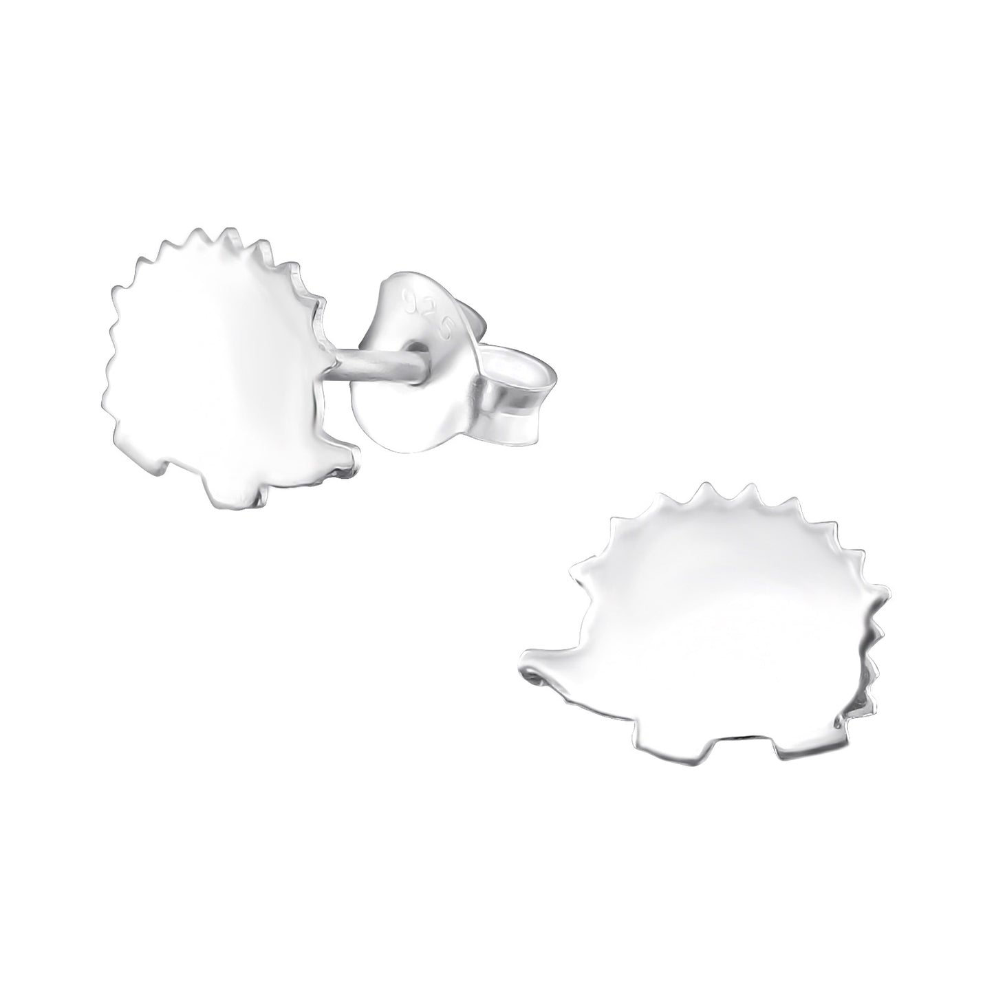 Sweet hedgehogs silhouette stud earrings.