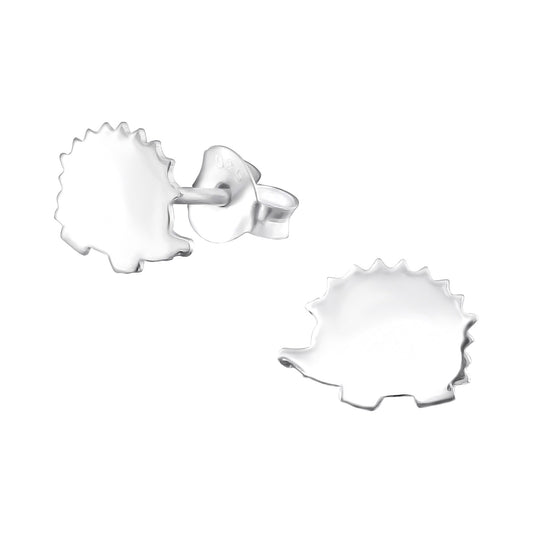 Sweet hedgehogs silhouette stud earrings.