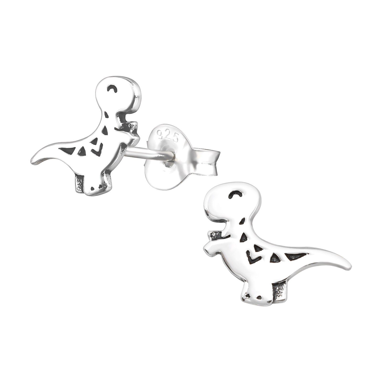 Tyrannosaurus Rex Sterling Silver Stud Earrings