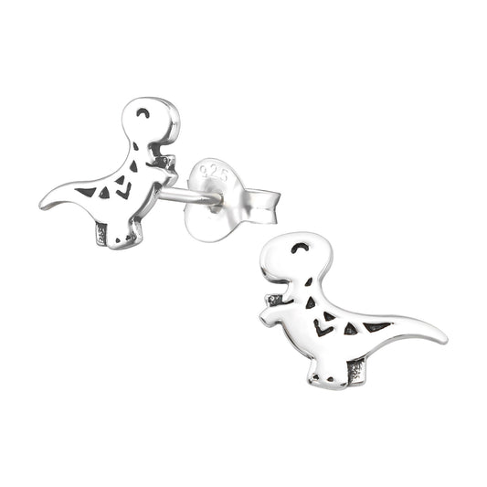 Tyrannosaurus Rex Sterling Silver Stud Earrings