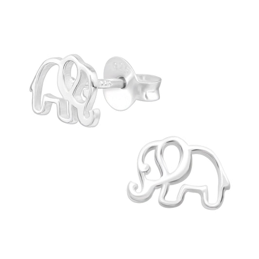 Elephant Sterling Silver Earrings