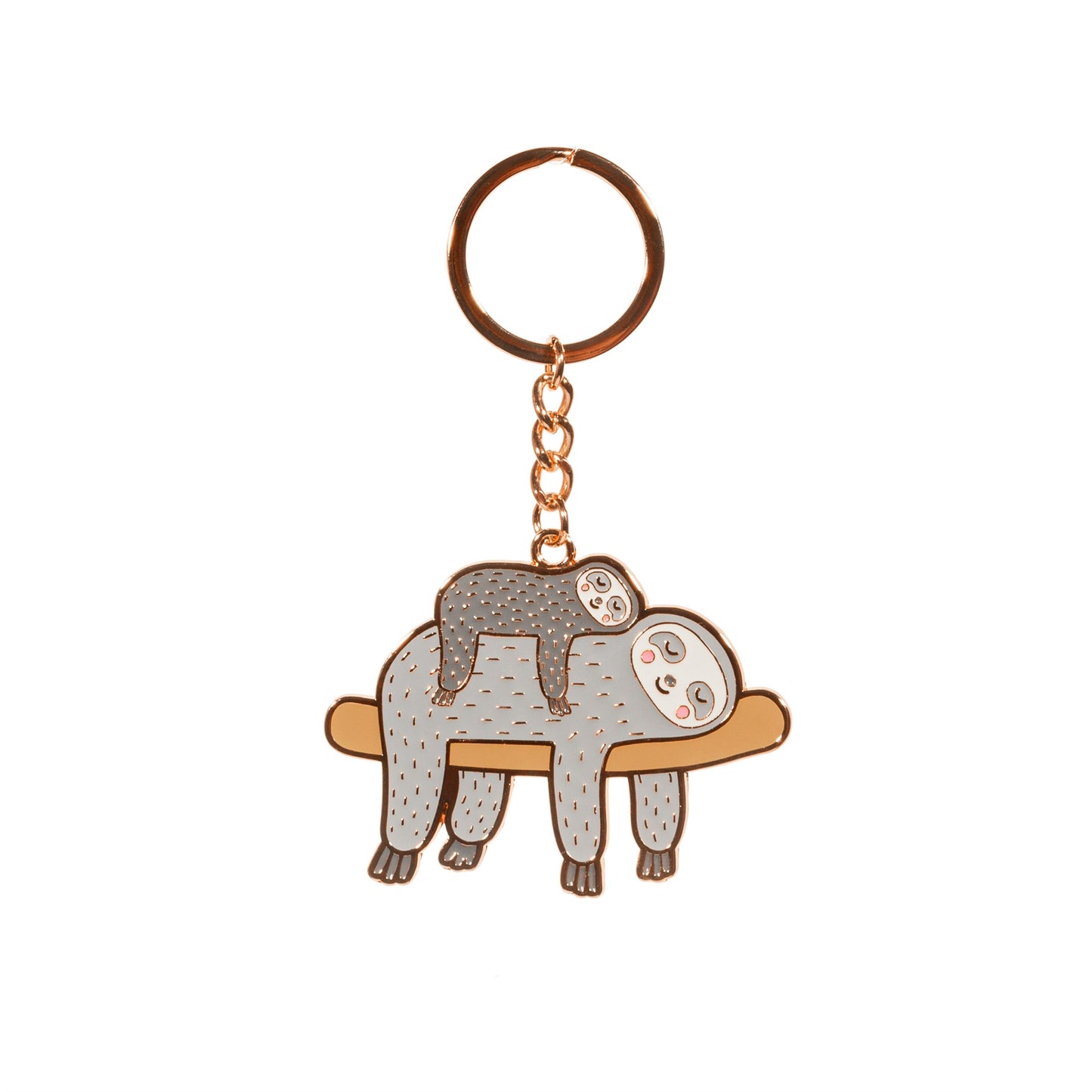 Sleepy sloth keyring