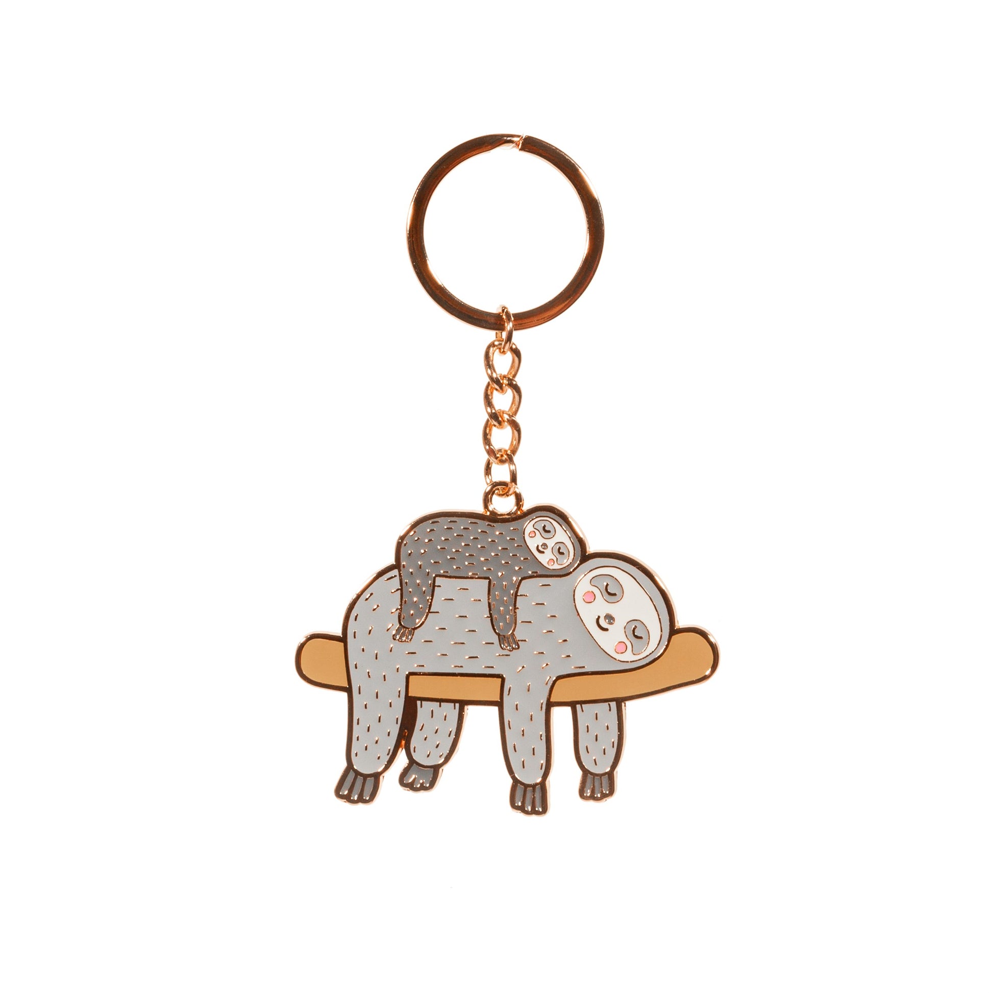 Sleepy sloth keyring