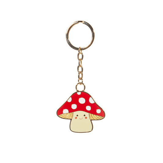 Woodland Mushroom Keyring
