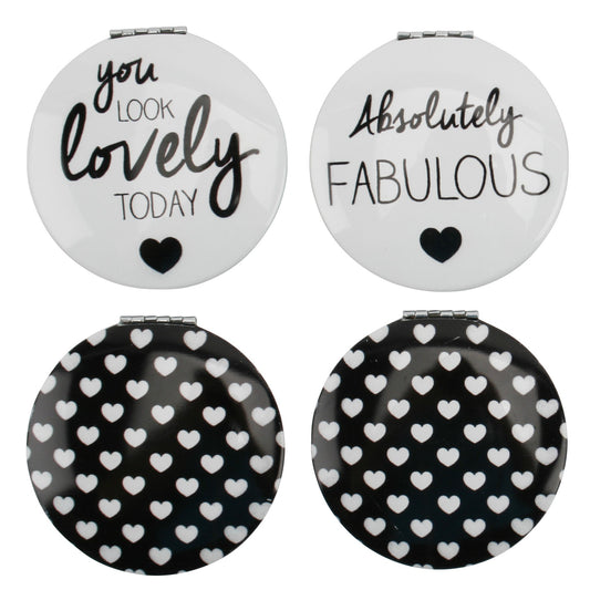 Fabulous Slogan Compact Mirrors