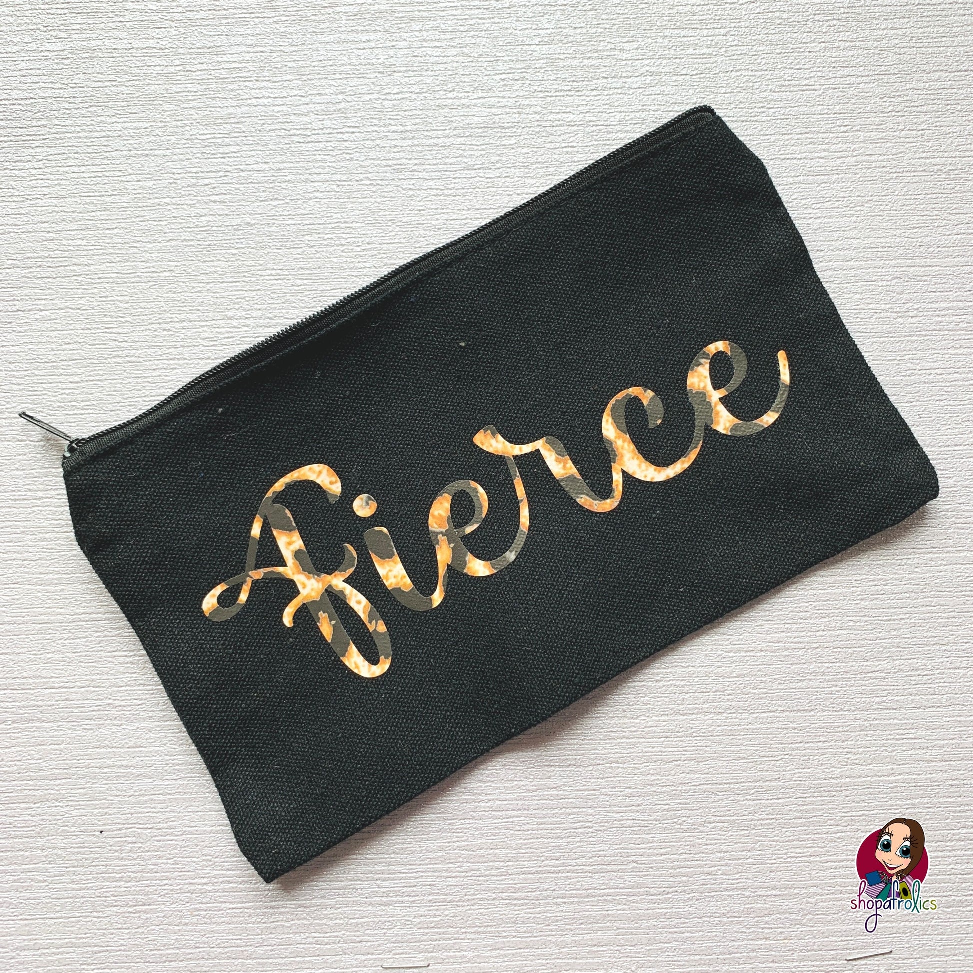 Beyonce inspired animal print fierce make up bag