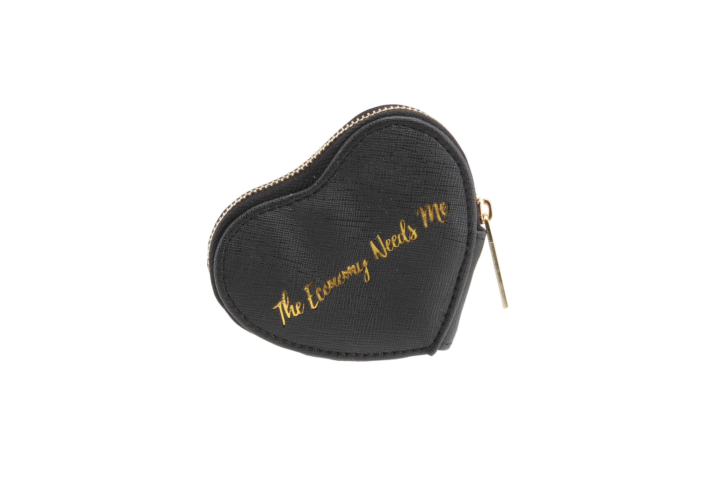 Black the Economy Needs Me Heart Purse