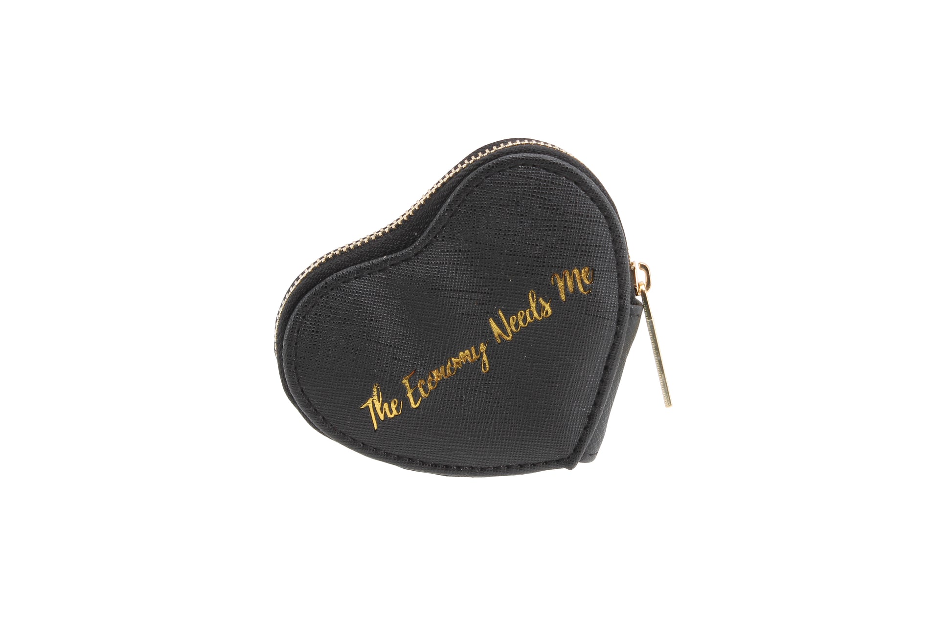 Black the Economy Needs Me Heart Purse