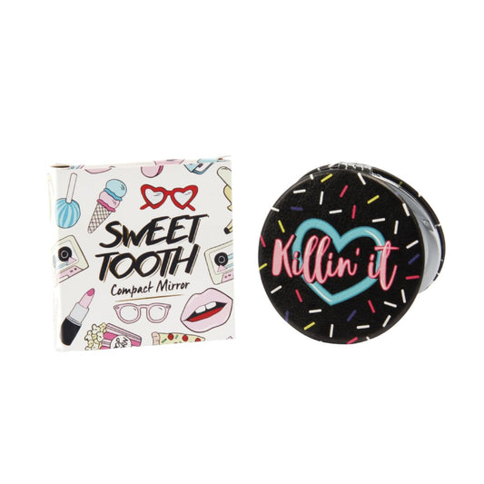 Black slogan compact mirror featuring slogan  Killin' It