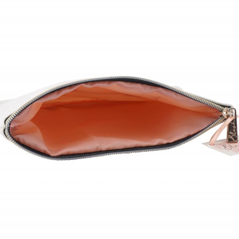 Lovely make up brush design make up bag featuring the phrase Brush It Off