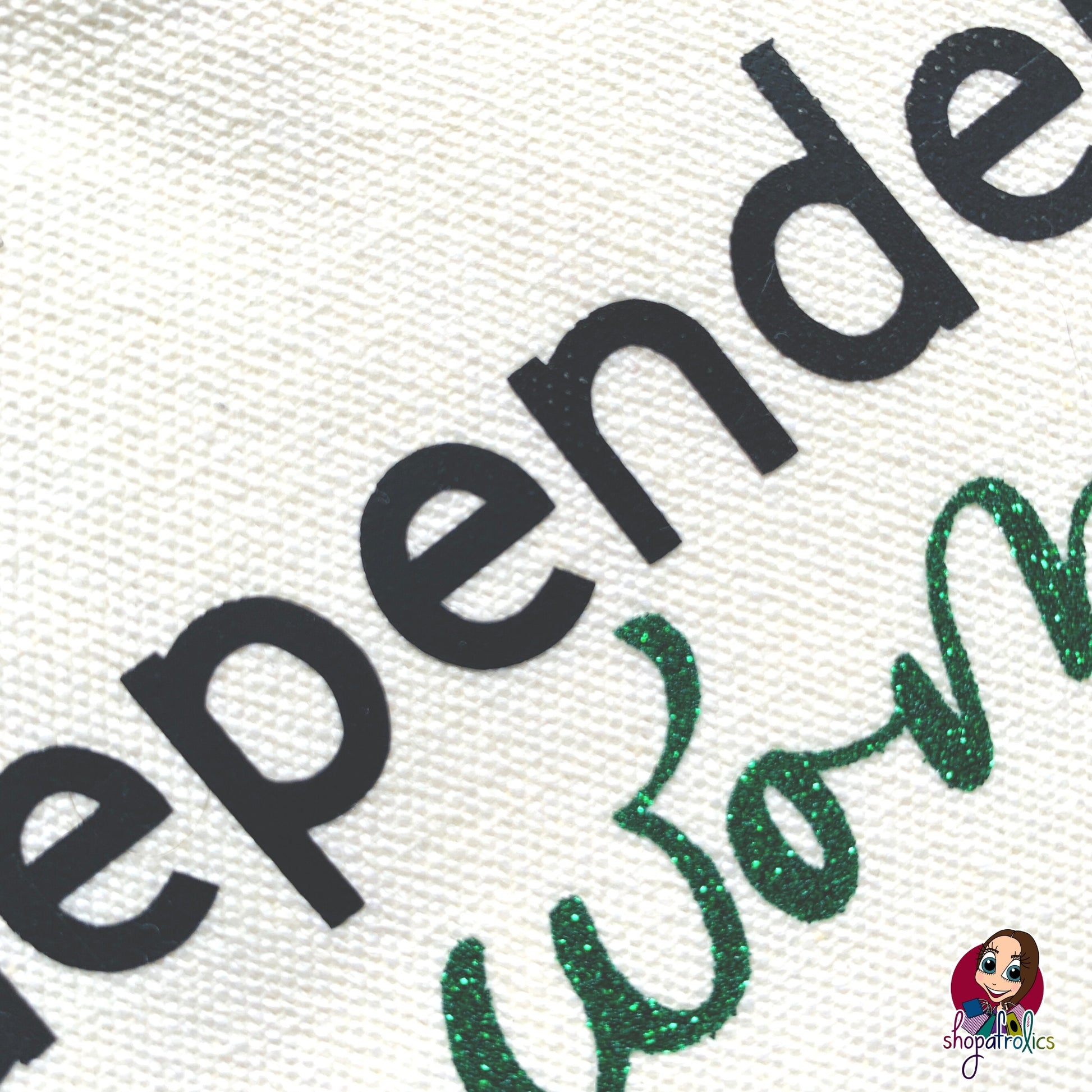 Close up of gindependent woman make up bag