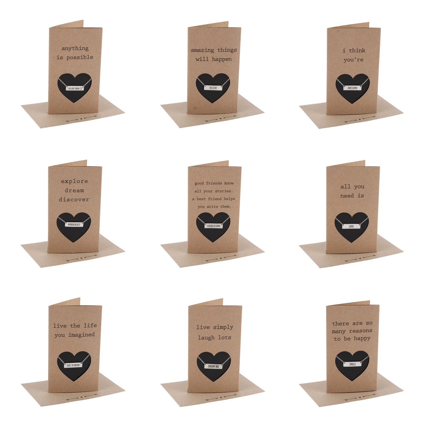 Give the gift of a sentimental card complete with pendant keepsake. Choice of designs.