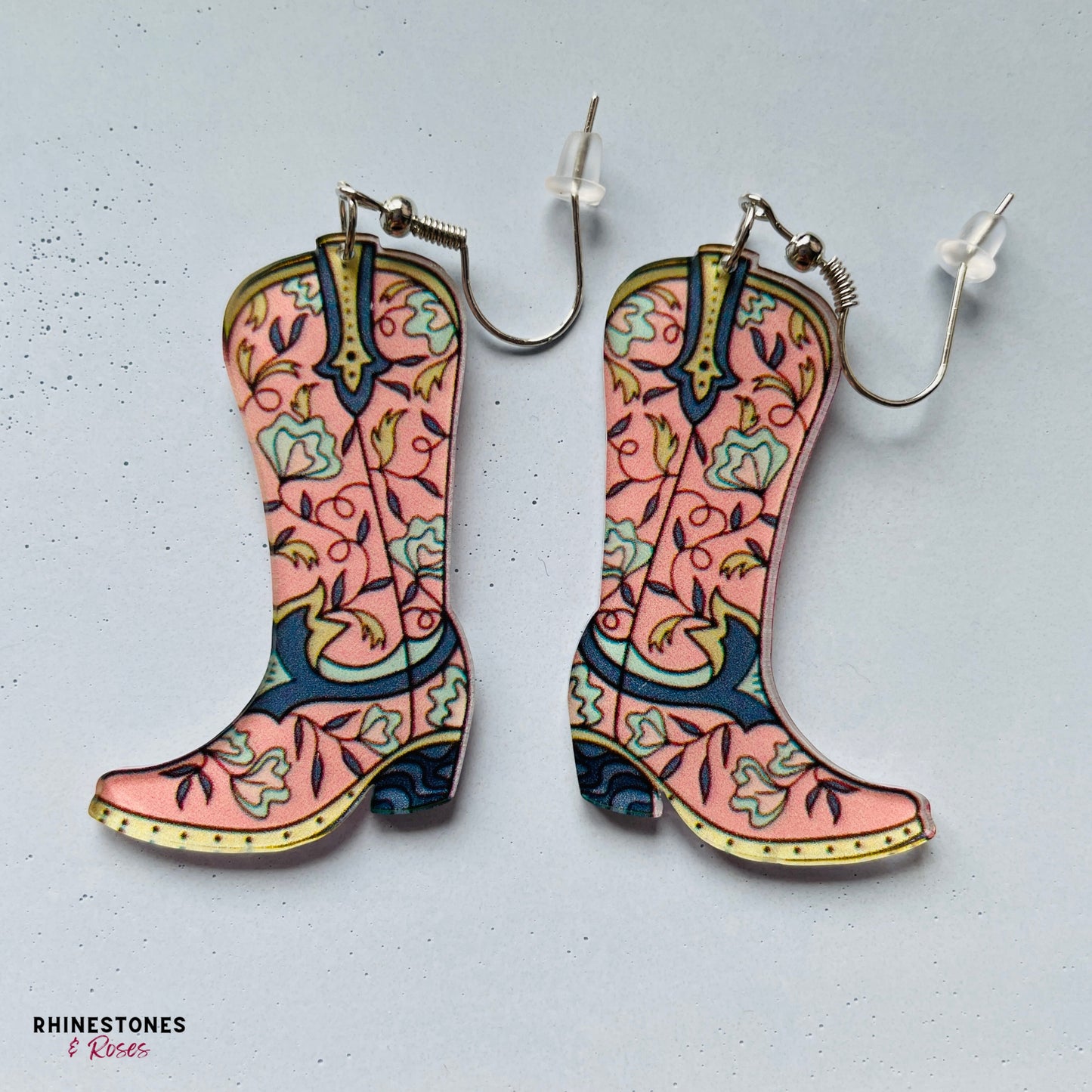 Decorative Cowboy Boots Drop Earrings