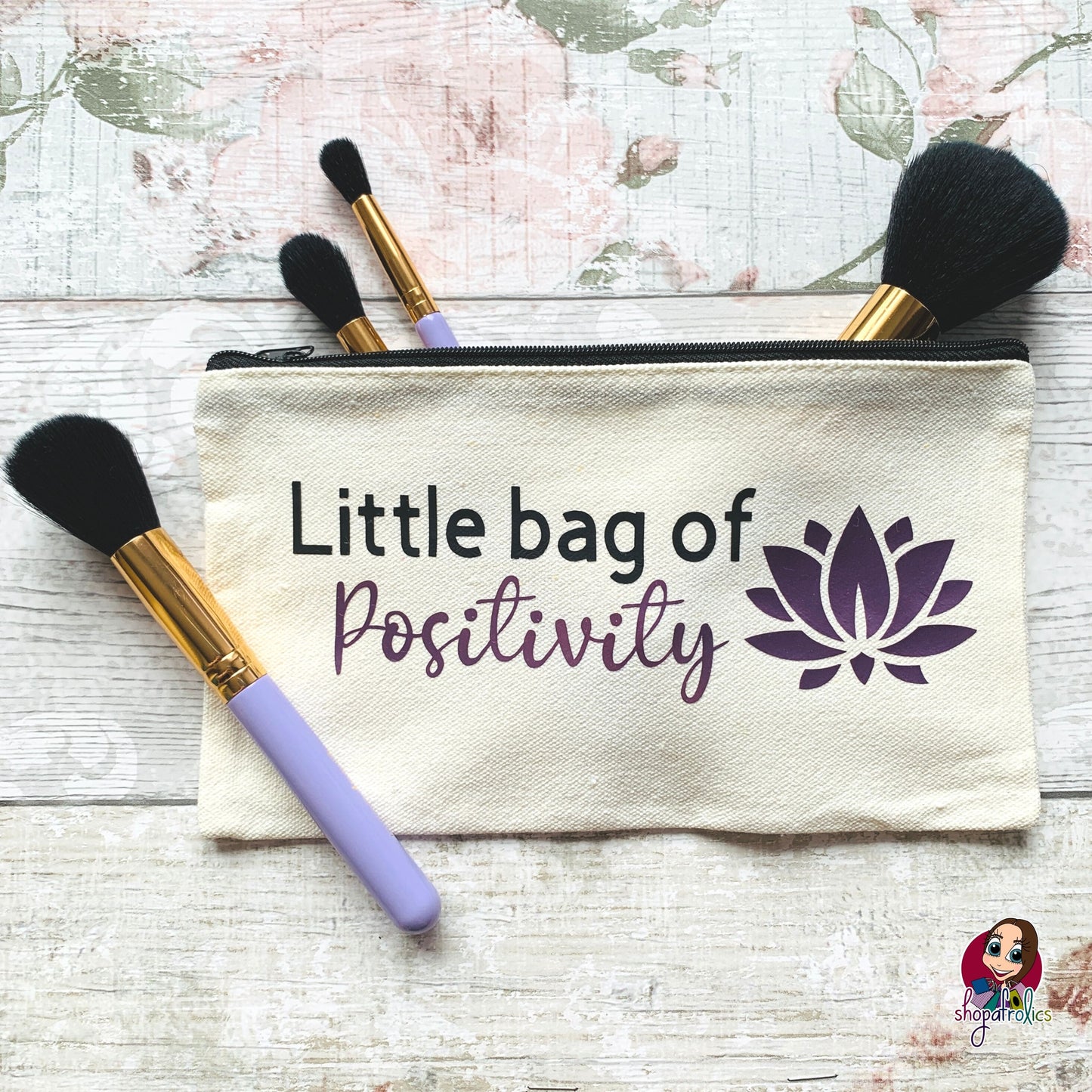 Little bag of positivity make up bag