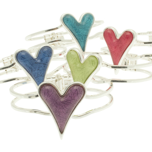 Resin Heart Bracelet
