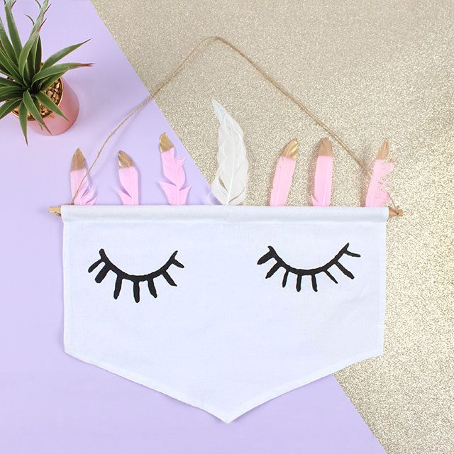 Fabric Unicorn Pennant