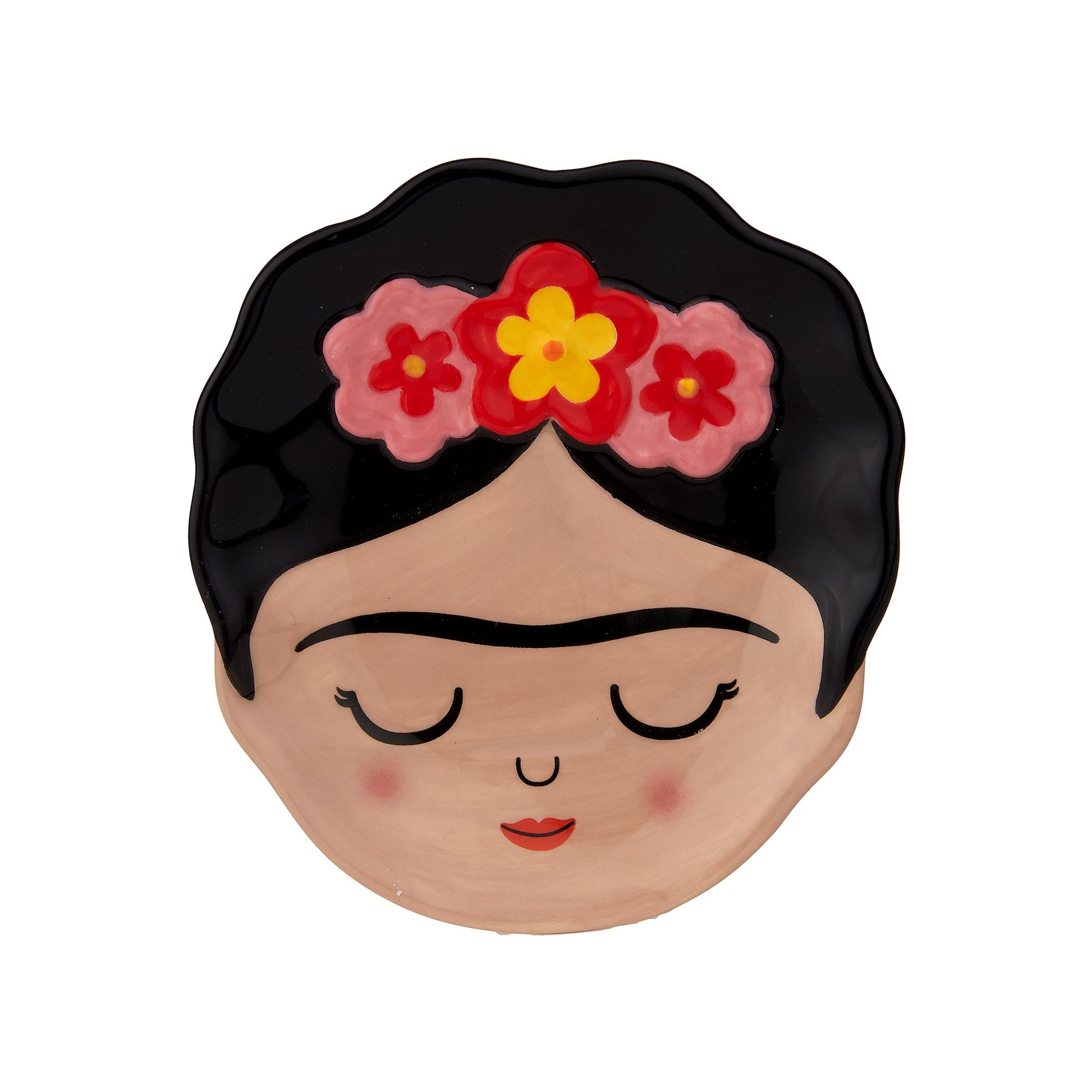 Pretty trinket dish featuring Frida Kahlo and reflecting the vibrant culture of Mexico.