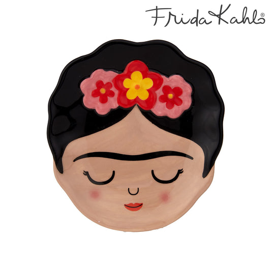 Pretty trinket dish featuring Frida Kahlo and reflecting the vibrant culture of Mexico.